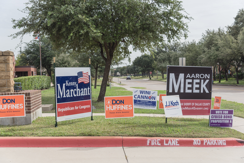 Political Big Campaign Signs for 2018 Primaries